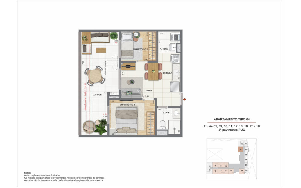 Residencial Pixinguinha - Condomínio Rosa · planta 4 de 6