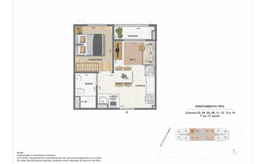 Residencial Cartola II · planta 3 de 4