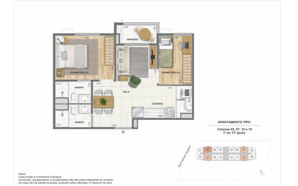 Residencial Cartola II · planta 1 de 4