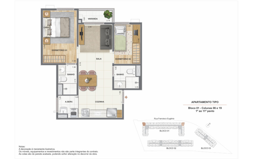 Residencial Cartola · planta 2 de 7