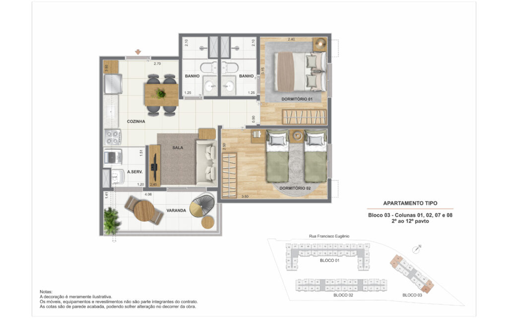 Residencial Cartola · planta 3 de 7