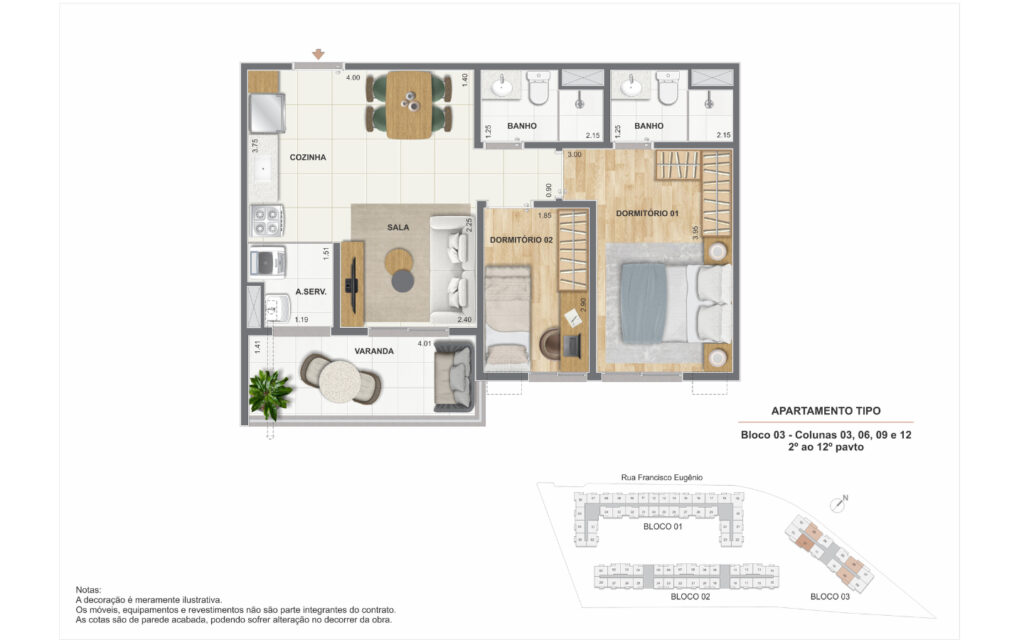 Residencial Cartola · planta 1 de 7