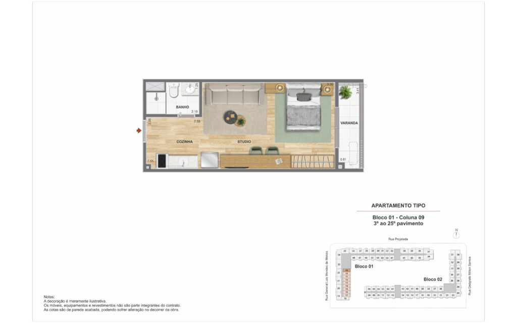 Residencial Pixinguinha - Condomínio Carinhoso · planta 2 de 8
