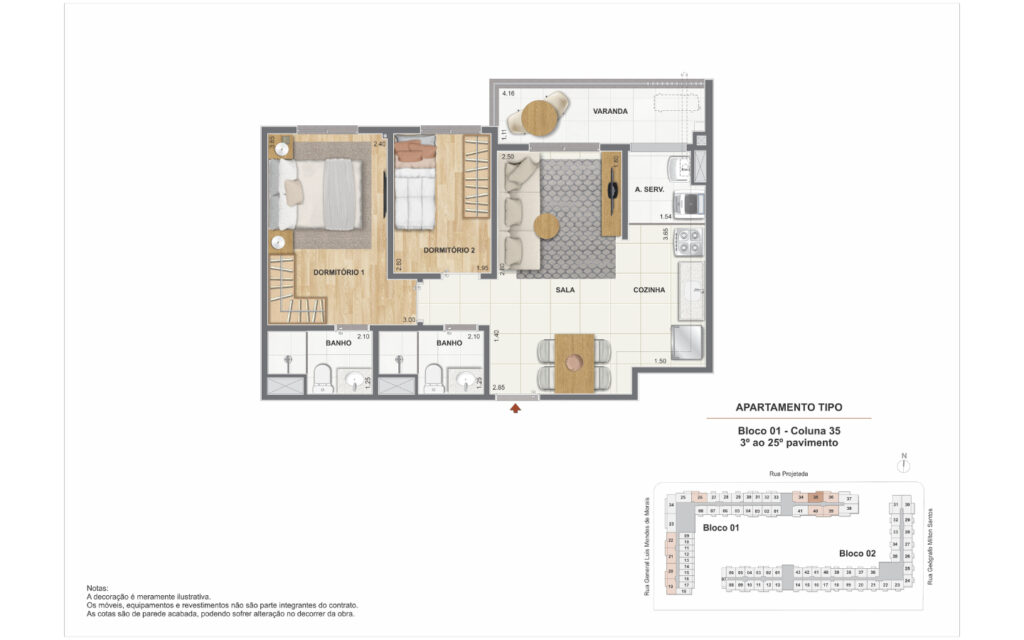 Residencial Pixinguinha - Condomínio Carinhoso · planta 5 de 8