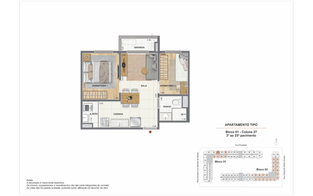 Residencial Pixinguinha - Condomínio Carinhoso · planta 6 de 8