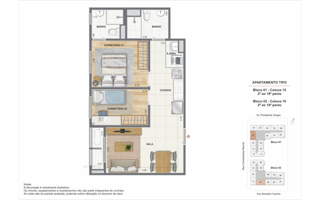 Saudosa Praça Onze Residencial · planta 2 de 7