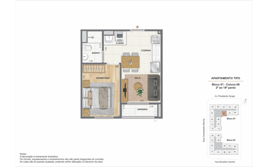 Saudosa Praça Onze Residencial · planta 3 de 7