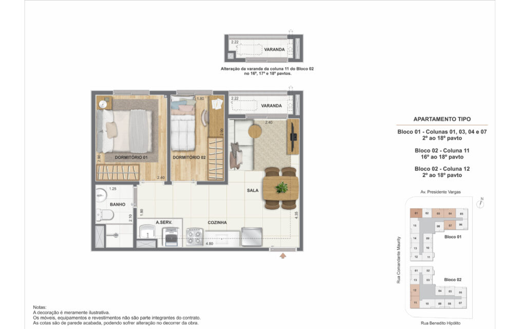 Saudosa Praça Onze Residencial · planta 6 de 7
